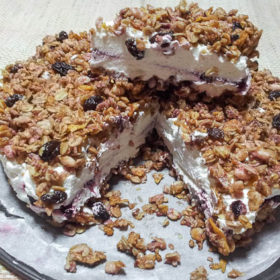 Cream Cheese and Blueberry Cake