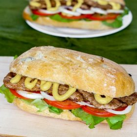Delicious beef Irish sandwich